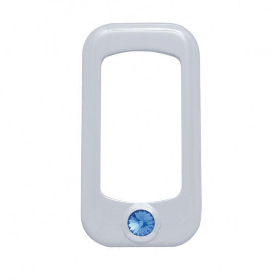 Rocker Switch Bezel For Peterbilt/ Kenworth With Blue Crystal (3-Pack)