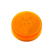 8 LED 2-1/2" Round Reflectorize Light Kit (Clearance/Marker) - Amber LED/Amber Lens