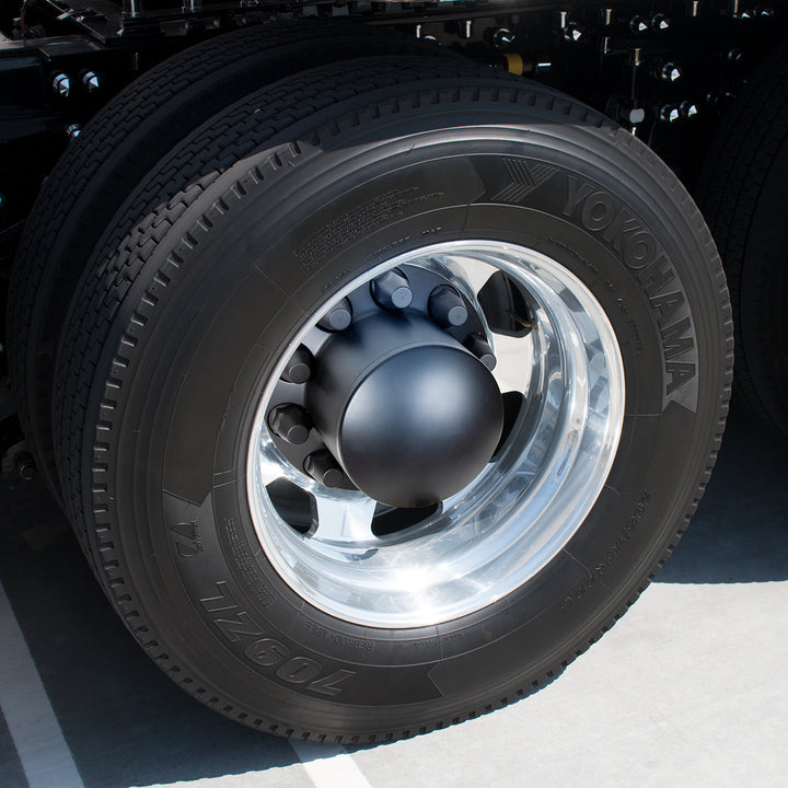 Dome Rear Axle Cover With 33mm Standard Thread-On Nut Covers - Matte Black