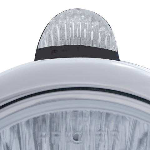 Black Guide 682-C Headlight 6014 & Dual Mode LED Signal - Clear Lens