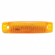 6 LED Rectangular Streamline Light (Clearance/Marker) - Amber LED/Amber Lens