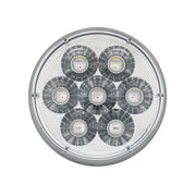 14  LED 4" Round Double Fury Light (Stop, Turn & Tail) - Red & White LED/Clear Lens