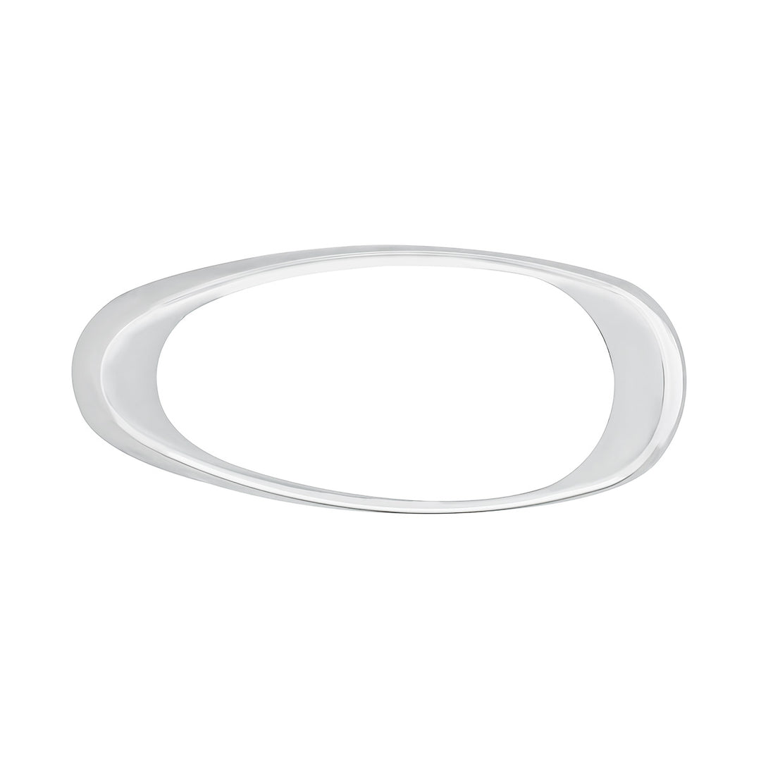 Chrome Plastic Sleeper Fairing Light Bezel For Freightliner Century/Columbia/Coronado