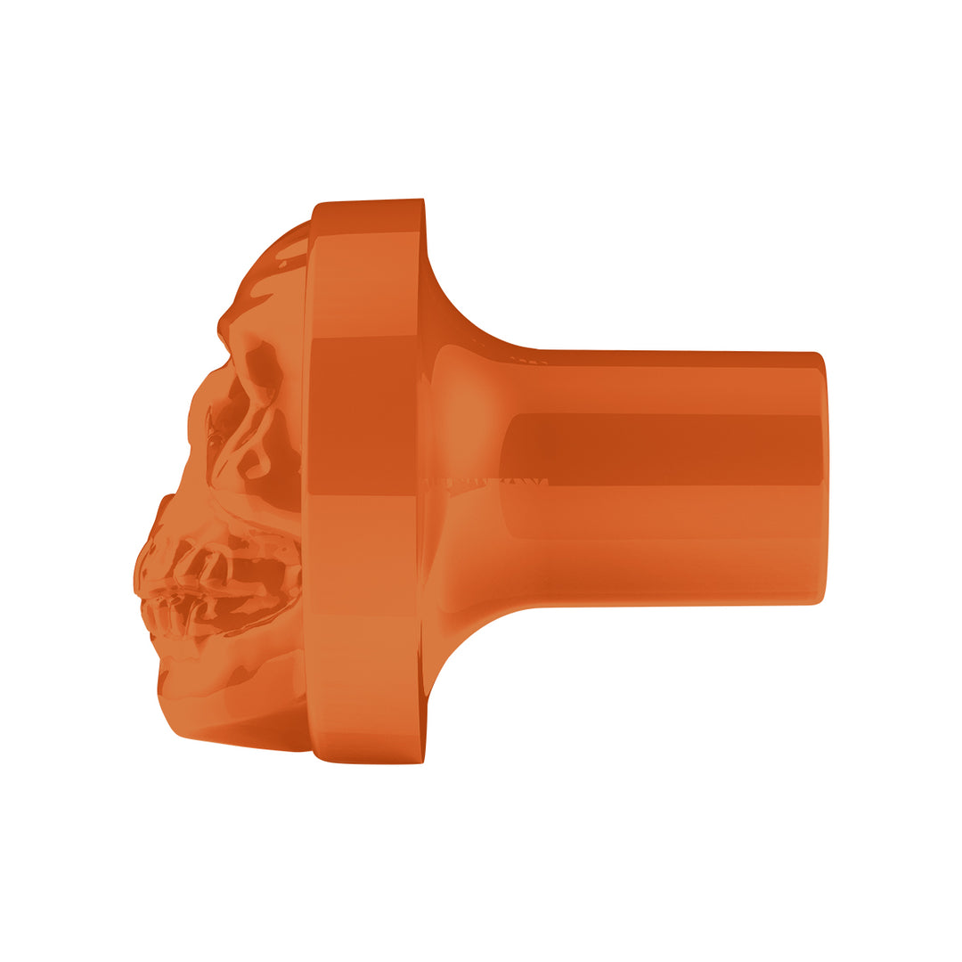 Skull Air Valve Knob - Cadmium Orange