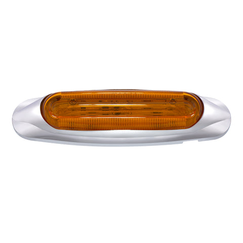 4 LED LIGHTTRACK Light (Clearance/Marker) - Amber LED/Amber Lens