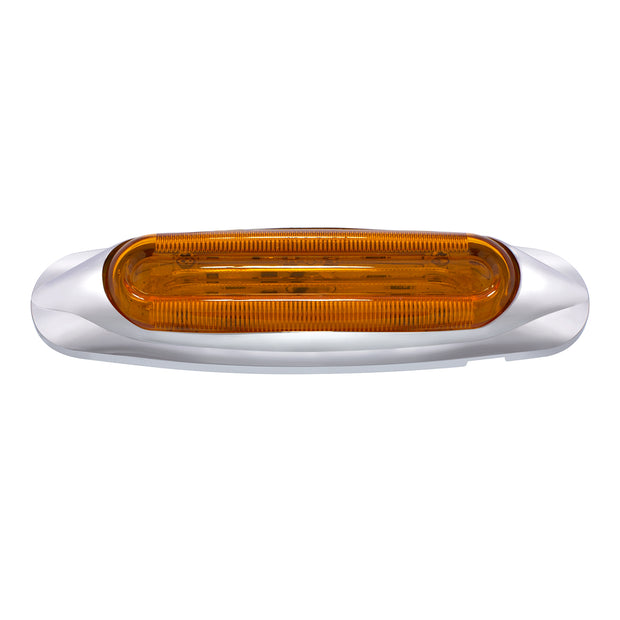 4 LED LIGHTTRACK Light (Clearance/Marker) - Amber LED/Amber Lens