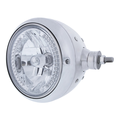 SS Guide 682-C Style Headlight Assembly W/Crystal Lens & 34 LEDs Position Light - R/H (Horizontal Mount)