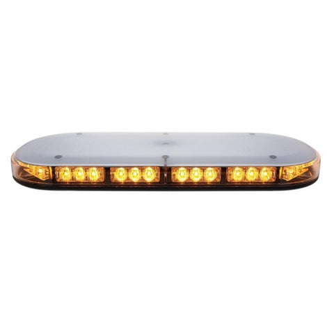 42 High Power LED Micro Warning Light Bar With Clear Lens - Magnet Mount