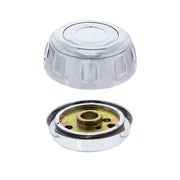 18" Chrome Flame Steering Wheel With Hub & Horn Button Kit For Peterbilt (1998-2005) & Kenworth (2001-2002)