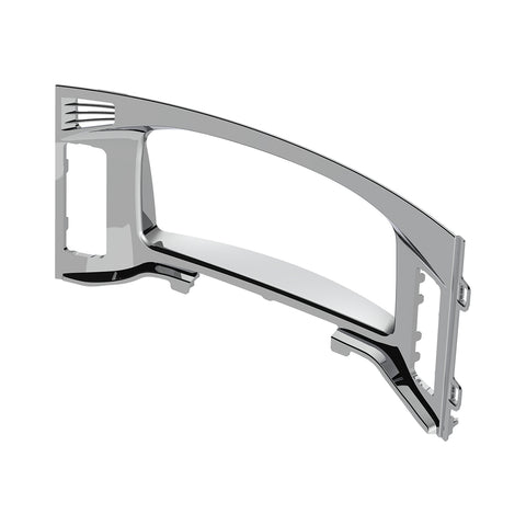 Chrome Plastic Center Dash Instrument Bezel For 2018-2023 Freightliner Cascadia