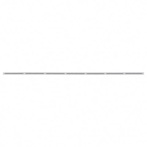 94" Stainless Light Bracket With 7X 14 LED 12" Light Bars - Red LED/Clear Lens