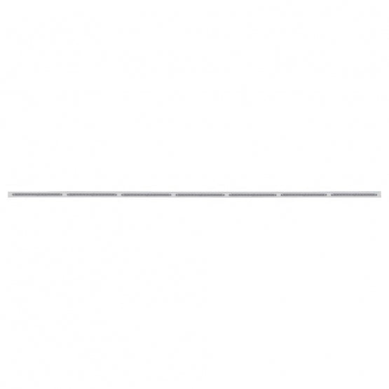 94" Stainless Light Bracket With 7X 14 LED 12" Light Bars - Red LED/Clear Lens