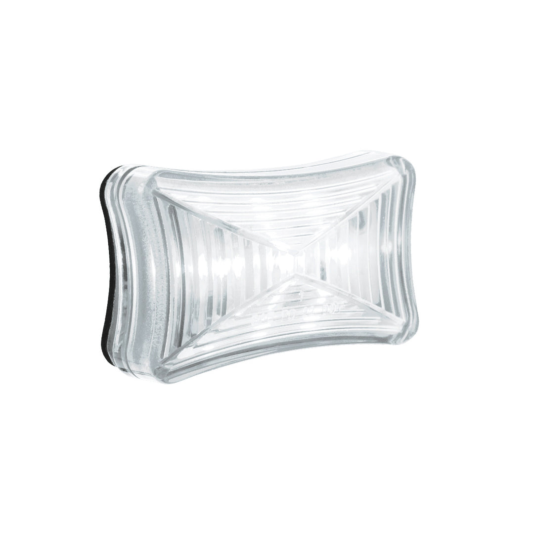 3 LED Rectangular Auxiliary Light-White LED/Clear Lens