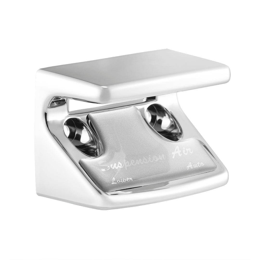 Chrome Plastic Suspension Air Switch Guard With Glossy Sticker For 1990-2010 Freightliner Classic-Silver