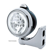 Black Guide 682-C Headlight H4 With White LED & Dual Mode LED Signal - Clear Lens