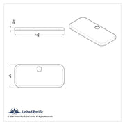 Chrome Plastic Upper Side Storage Door Cover For 2007-2018 Freightliner Cascadia