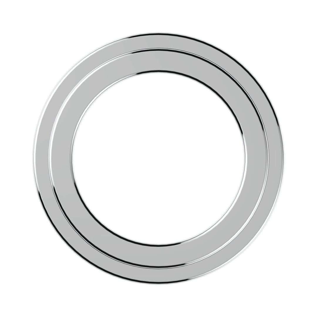 Chrome Plastic Small Gauge Bezel Without Visor For Freightliner
