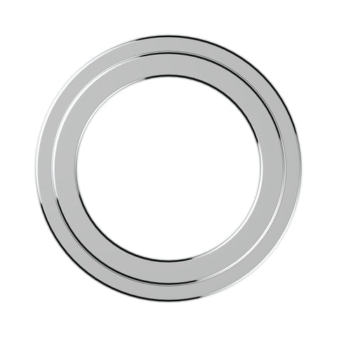 Chrome Plastic Small Gauge Bezel Without Visor For Freightliner