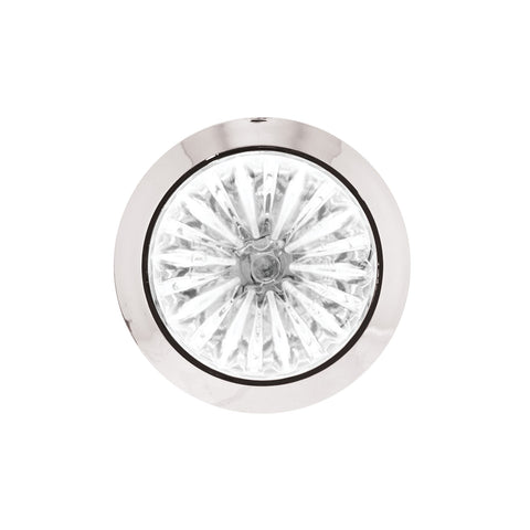 4 LED 3/4" Mini Watermelon Double Fury Light With Clear Lens (Clearance/Marker) - Red & White LED