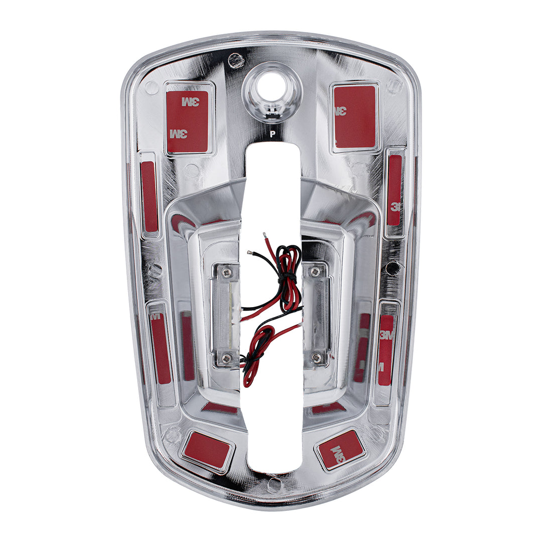 6 LED Chrome Door Handle Cover For 2018-2024 Freightliner Cascadia - Driver, Red LED
