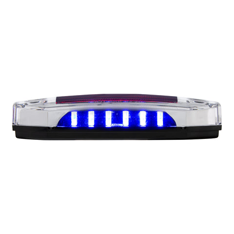 6 Red LED Light (Clearance/Marker) With 6 Blue LED Side Ditch Light