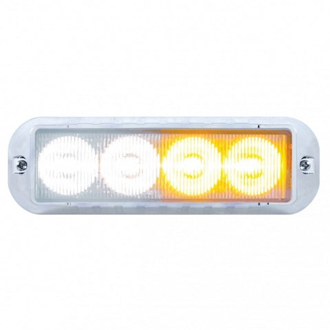 4 LED Warning Light - Amber LED/White LED
