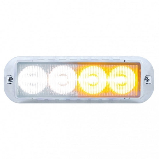 4 LED Warning Light - Amber LED/White LED