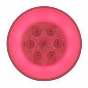 21 LED 4" Round GloLight (Stop, Turn & Tail) - Red LED/Clear Lens
