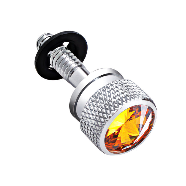 Dash Screw With Amber Crystal For Peterbilt (2001-2005)(6-Pack)