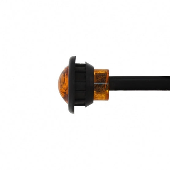 3 LED 3/4" Mini Light With Bezel (Clearance/Marker) - Amber LED/Amber Lens