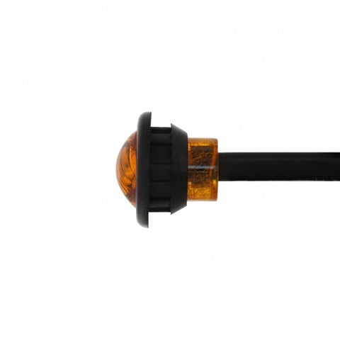 3 LED 3/4" Mini Light With Bezel (Clearance/Marker) - Amber LED/Amber Lens