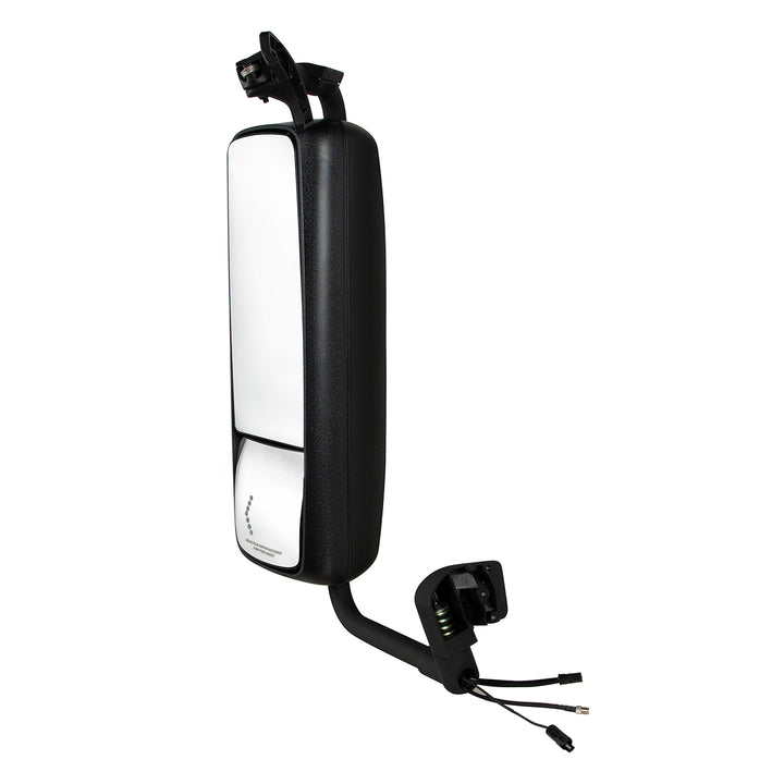 Black Mirror Assembly With LED Turn Signal For 2012 - 2017 Volvo VNL - Driver