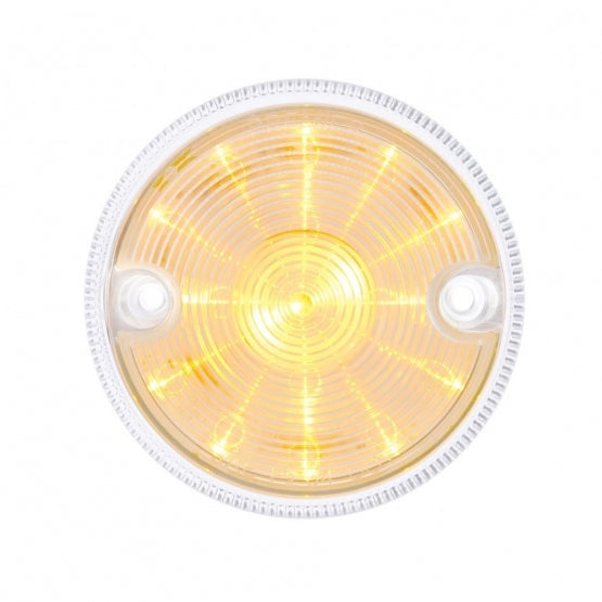 15 LED 3" Series 2 Light Only For Double Face Light Housing- Amber LED/Clear Lens