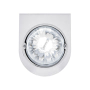 Star-Burst Glass Watermelon Light With Stainless Steel Light Bracket Kit-White LED/Clear Lens