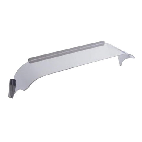 Stainless Steel Visor For 5" X 7" Rectangular Headlight, Smooth Top Style