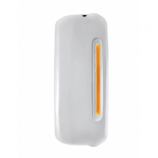 Mirror Cover With 24 Amber LED 12" GloLight For 2005+ Freightliner Century/Columbia- Passenger-Amber Lens
