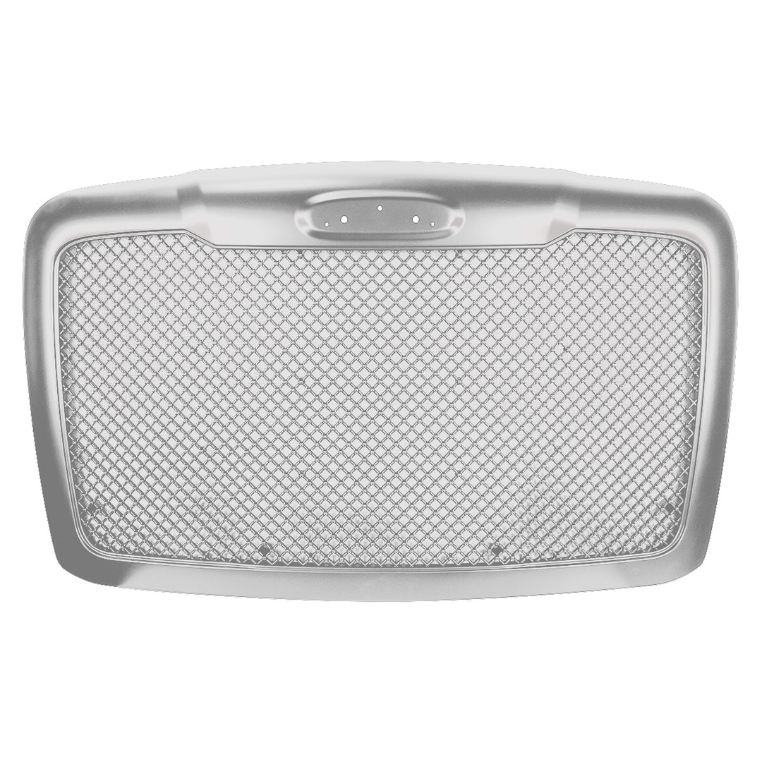 Mesh Chrome Grille With Bug Screen &amp; Logo Mount For 2008-2017 Freightliner Cascadia