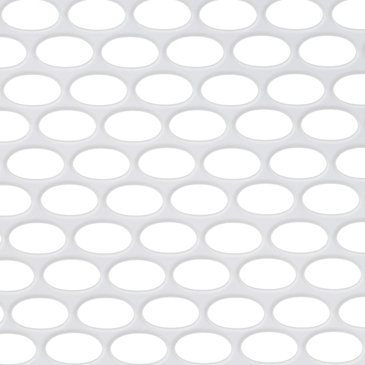 430 Stainless Grille Mesh For Peterbilt 379 With Short Hood - Alternating Oval Holes