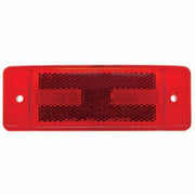 16 LED Rectangular Light (Clearance/Marker) With Reflex Lens - Red LED/Red Lens