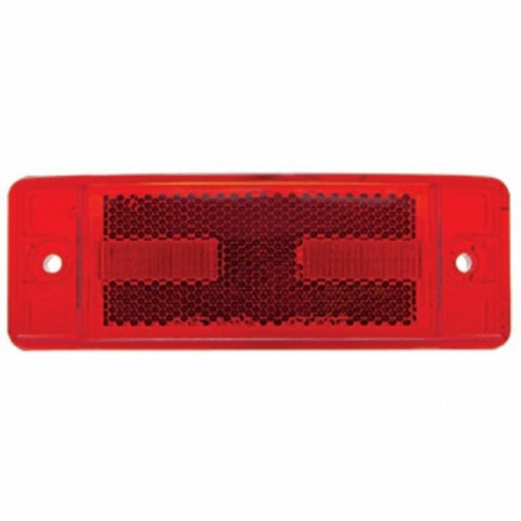 16 LED Rectangular Light (Clearance/Marker) With Reflex Lens - Red LED/Red Lens