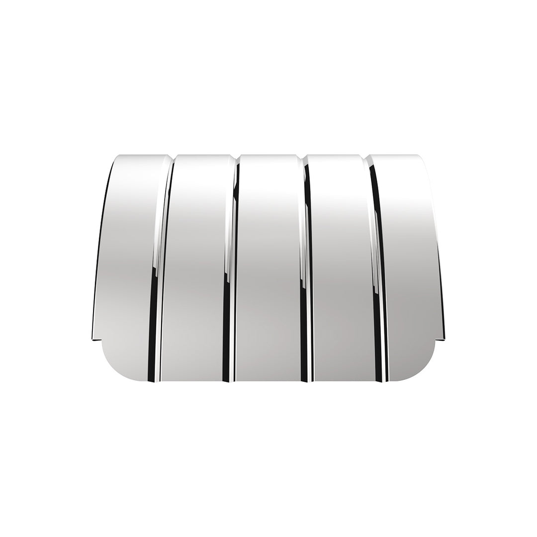 120" 430 Stainless Steel (16ga) Beaded Edge Ribbed Full Fender 54" Spread - SR Series (Pair)