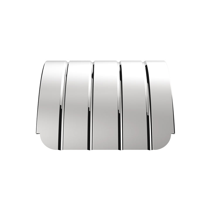 120" 430 Stainless Steel (16ga) Beaded Edge Ribbed Full Fender 54" Spread - SR Series (Pair)