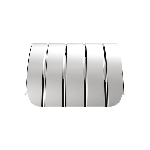 120" 430 Stainless Steel (16ga) Beaded Edge Ribbed Full Fender 54" Spread - SR Series (Pair)
