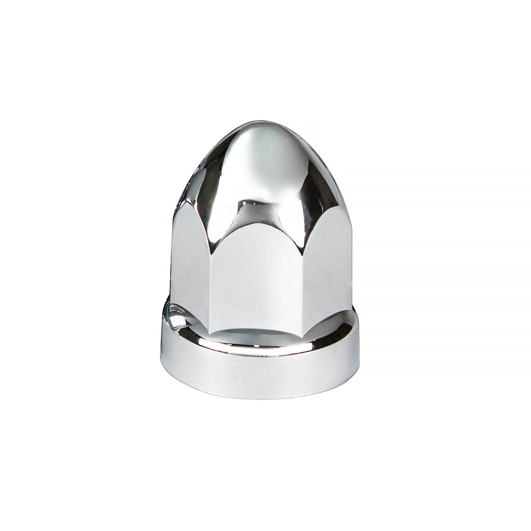 33mm X 2-3/4" Chrome Plastic Bullet Nut Covers - Push-On (60-Pack)