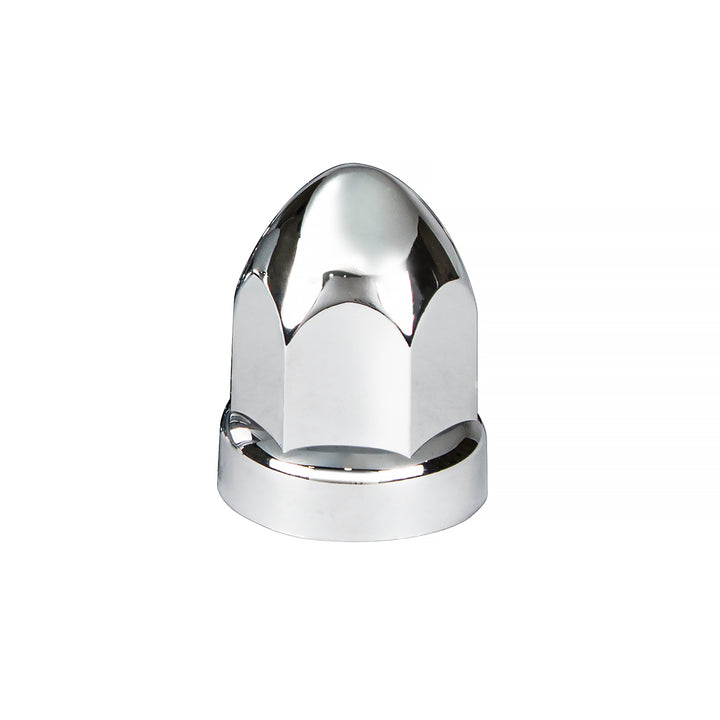 33mm X 2-3/4" Chrome Plastic Bullet Nut Covers - Push-On (60-Pack)