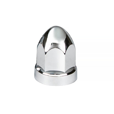 33mm X 2-3/4" Chrome Plastic Bullet Nut Covers - Push-On (60-Pack)