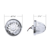 Glass Watermelon Light Kit With 2 LED Light-Red LED/Clear Lens