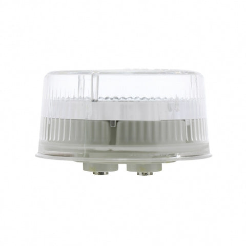 9 LED 2" Round Reflector Light (Clearance/Marker) - Red LED/Clear Lens