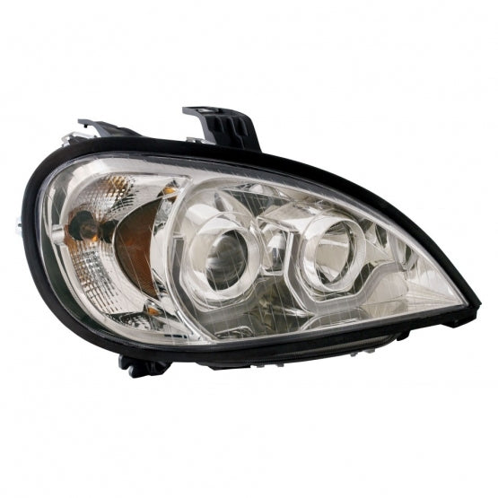 Chrome Projection Headlight With LED Position Light For 2001-2020 Freightliner Columbia - Passenger