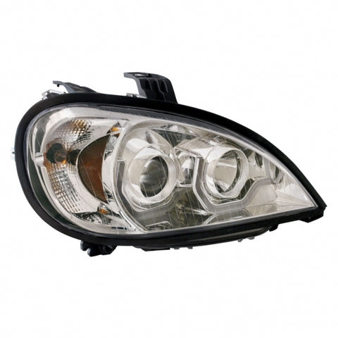Chrome Projection Headlight With LED Position Light For 2001-2020 Freightliner Columbia - Passenger